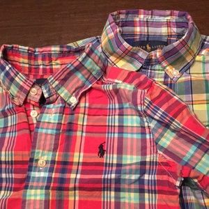 Boys Ralph Lauren button down shirts, size 4